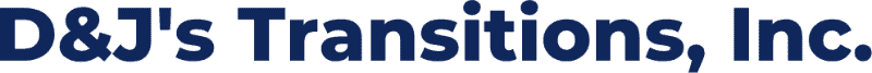D&J's Transitions, Inc. logo in blue text